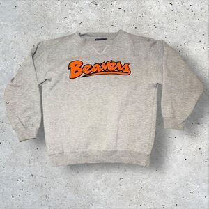 Oregon State Beavers Gray Crewneck Sweatshirt Mens M Champs Sports